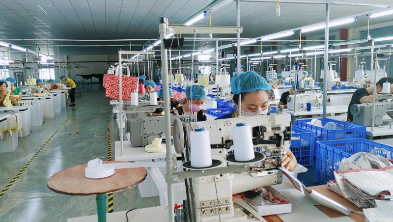 开运体育越南工厂布袋生产车间